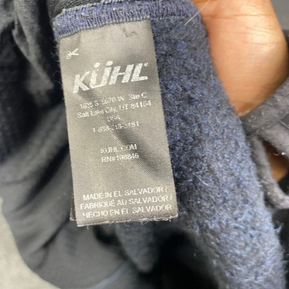 KUHL Interceptr Full Zip Fleece Jacket Blue Heather 3183 Mens Large